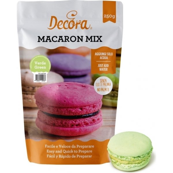 Bakemiks - Makroner - Lys grnn - 250 g