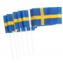 Svenske håndflagg - Sverige - 6-pakning Svenske håndflagg - Sverige - 6-pakning