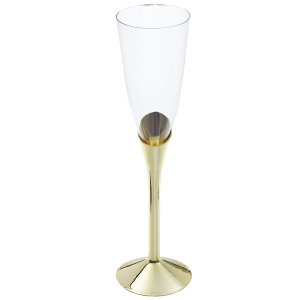 Champagneglass - 6-pakning - Gull