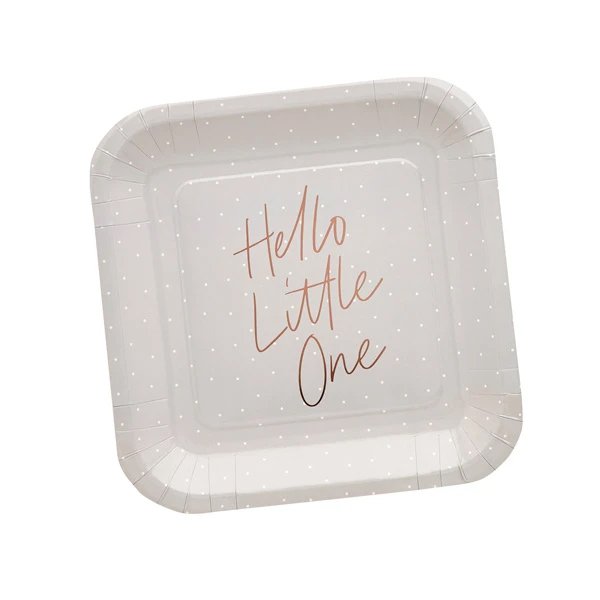 Papptallerkener - Hello Little One - 10-pakning Papptallerkener - Hello Little One - 10-pakning