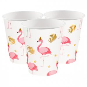 Pappkopper - Flamingo Party - 6-pakning Pappkopper - Flamingo Party - 6-pakning