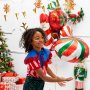 Folieballong - Candy Swirl - Christmas Mix