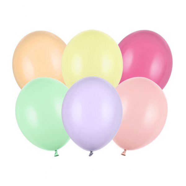Pastellballonger - Premium 27 cm - Pastellmiks Matt - 100-pakning Pastellballonger - Premium 27 cm - Pastellmiks Matt - 100-pakning