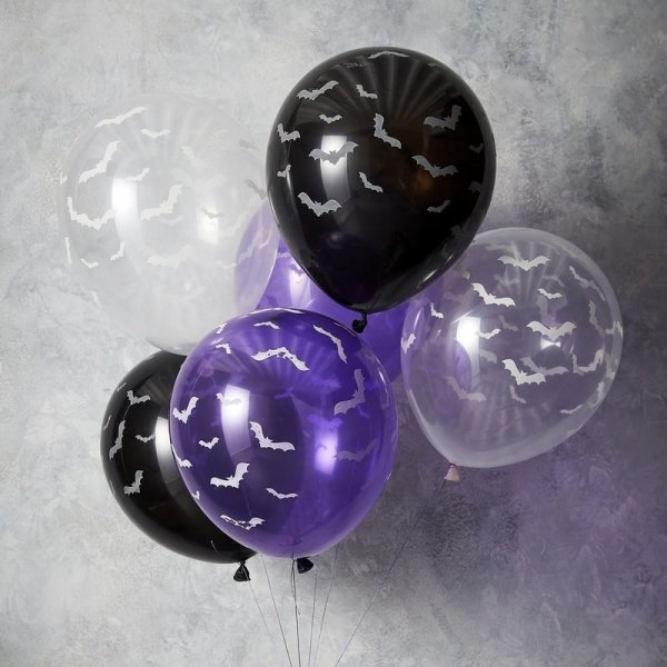 Lysende ballonger - Let's get Batty - 6-pakning Lysende ballonger - Let's get Batty - 6-pakning