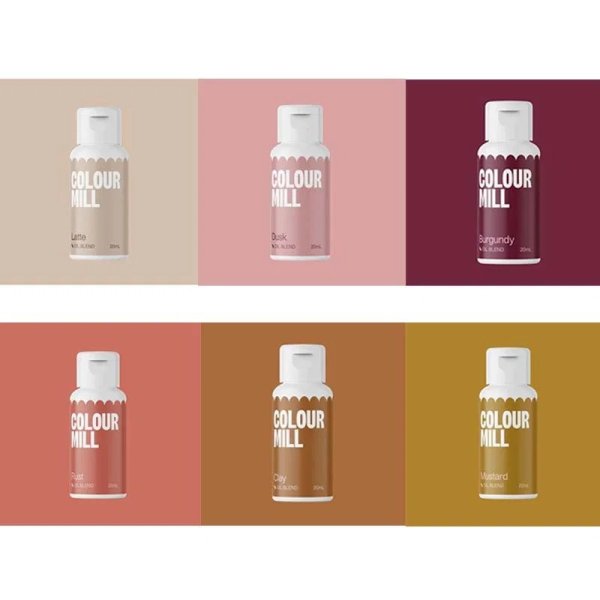 Colour Mill Pakke 6 Jordfarger 6 x 20 ml Colour Mill Pakke 6 Jordfarger 6 x 20 ml