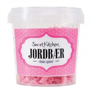 Sjokoladebiter - Jordb�rsmak - Rosa - SweetKitchen - 35g
