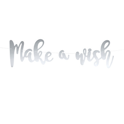 Backdrop - Make A Wish - Silver
