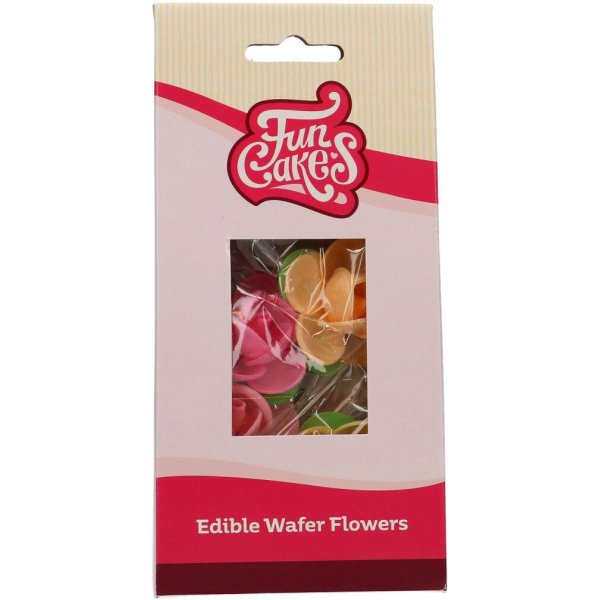 Spiselige kunstige blomster - Kamelia - Funcakes - 5 stk Spiselige kunstige blomster - Kamelia - Funcakes - 5 stk