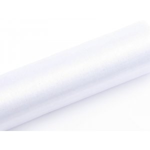 Organzastoff - 0,16x9 m - Hvit