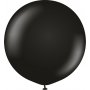 Ballonger ensfargede - Premium 60 cm - Svart - 2-pakning