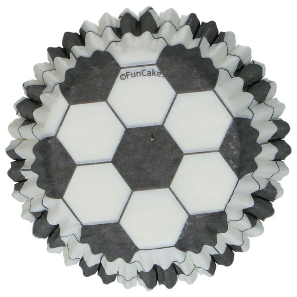 Mini muffinsformer - Fotball - FunCakes - 100-pakning Mini muffinsformer - Fotball - FunCakes - 100-pakning