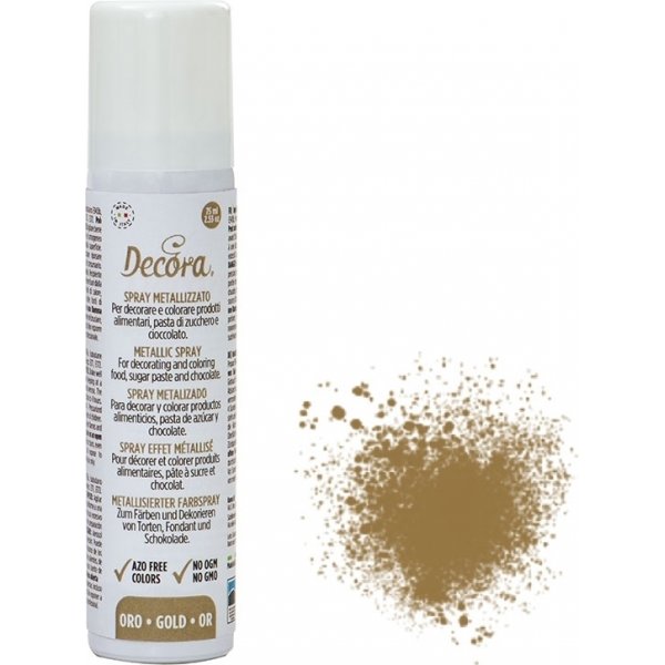 Spiselig glitterspray - Gull - 75 ml Spiselig glitterspray - Gull - 75 ml