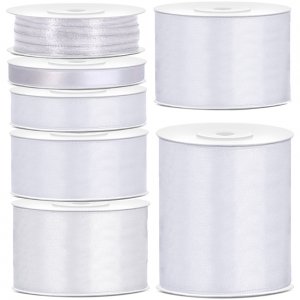 Satengbånd - Hvitt - 25 m Satengbånd - Hvitt - 25 m