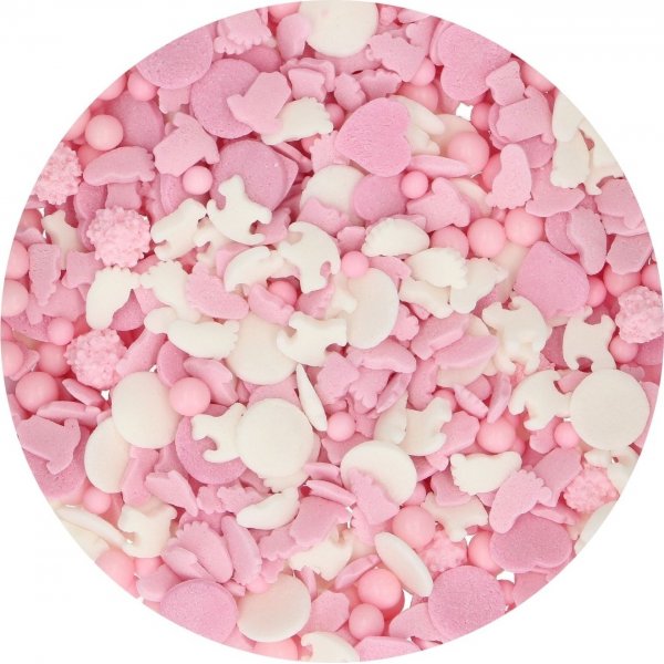 Strøblanding - Babyrosa - Funcakes - 50 g Strøblanding - Babyrosa - Funcakes - 50 g