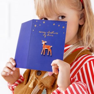 Julekort med nl - Hjort