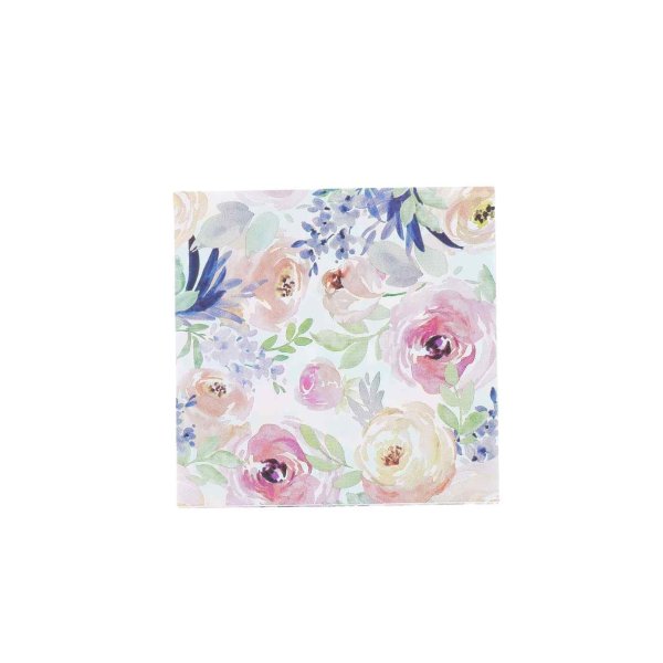 Kaffeservietter - Blomster - 20-pakning Kaffeservietter - Blomster - 20-pakning