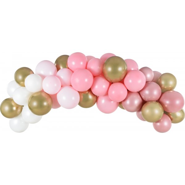 Pastellballonger - Premium 27 cm - Pudderrosa - 10-pakning