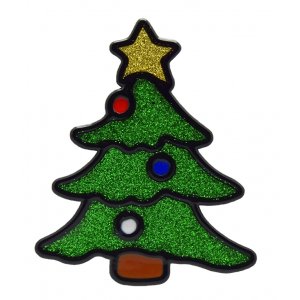 Vindusdekorasjon - juletre Vindusdekorasjon - juletre