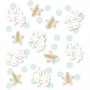 Konfetti - Klar til å poppe - Mint/Gull Konfetti - Klar til å poppe - Mint/Gull