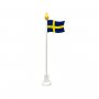 Svensk flagg på en 30 cm base Svensk flagg på en 30 cm base