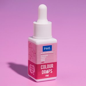 PME Fargedr�per - Oljebasert konditorfarge - Rosa - 20 ml