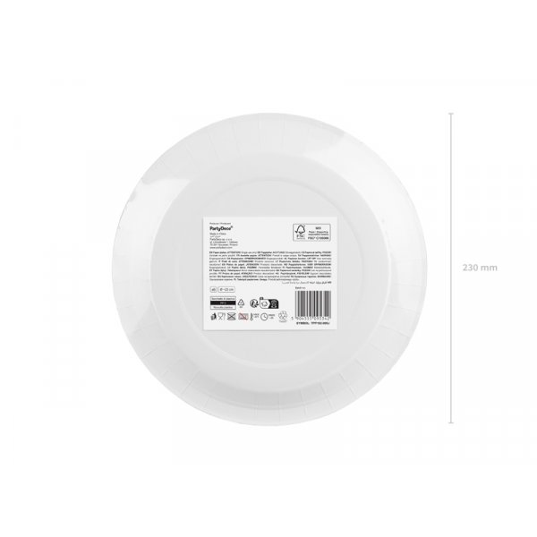 Papirtallerkener - Lys oransje Papirtallerkener - Lys oransje