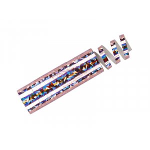 Holografiske serpentiner - Lys rosa - 3,8 m