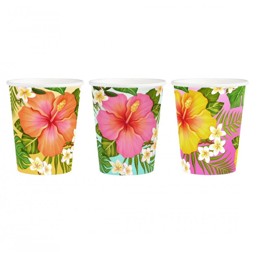 Papirkopp - Aloha - 6-pakning - Glass, Borddekking