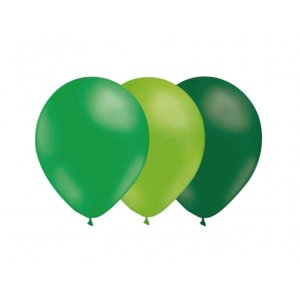 Ballonger - Mix - Gr�nn/Lime/M�rkegr�nn - 15 stk