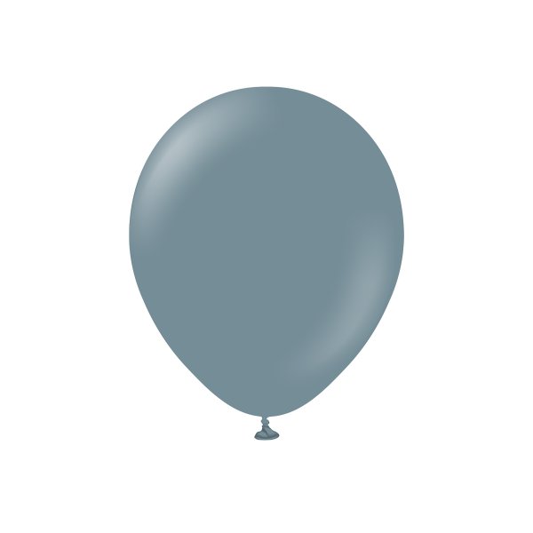 Ballonger ensfargede - Premium 30 cm - Denim - 10-pakning