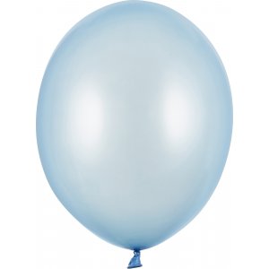 Ballonger - Metalliske - Lysebl - 10 stk