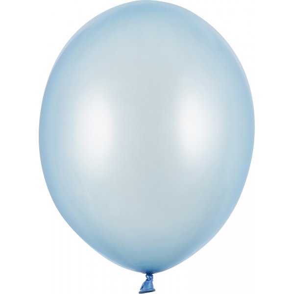 Ballonger - Metalliske - Lysebl - 10 stk