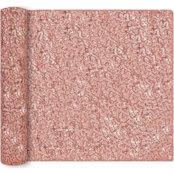 Lper - Glitrende rosgull - 200x28 cm