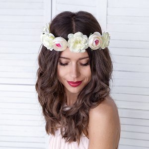 Blomsterkrans - Hvit