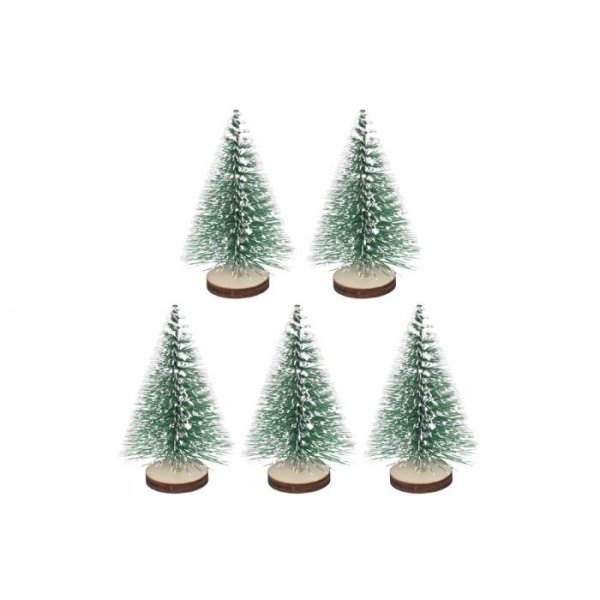 Julenissetilbeh�r - Grantr�r - Frosty - 5-pakning - 7 cm