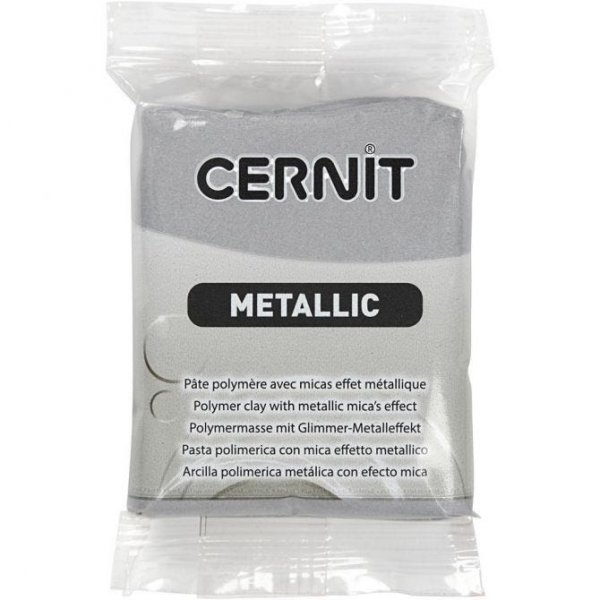 Cernit-leire - 56 g - Sølv Cernit-leire - 56 g - Sølv