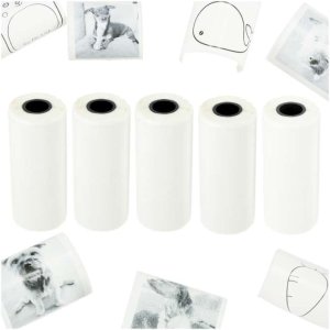 Selvklebende termopapirruller 5,7 cm x 4,5 m 5-pakning - Miniskriver