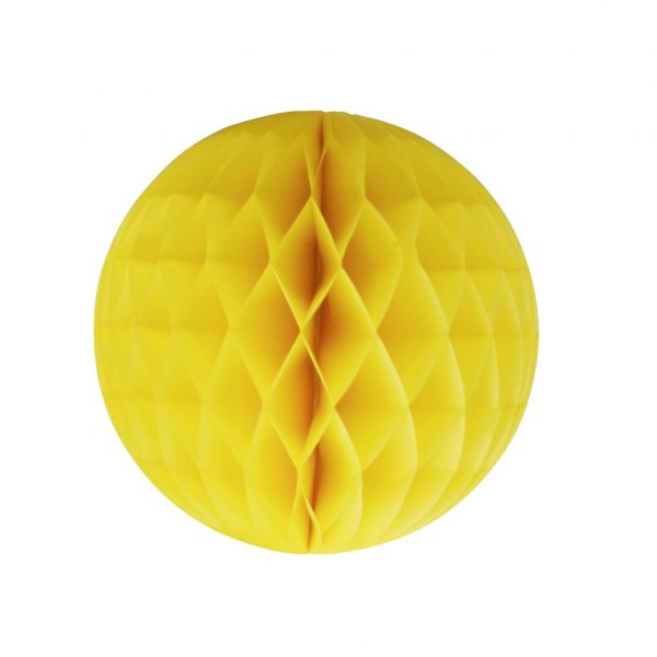 Honeycomb - Gul - Storlek: 10 cm