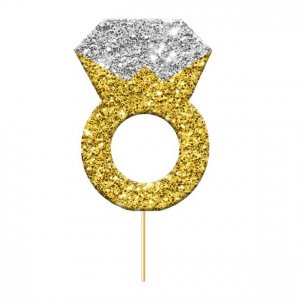 Kakespenner - Ringer - Gullglitter - 12-pakning Kakespenner - Ringer - Gullglitter - 12-pakning