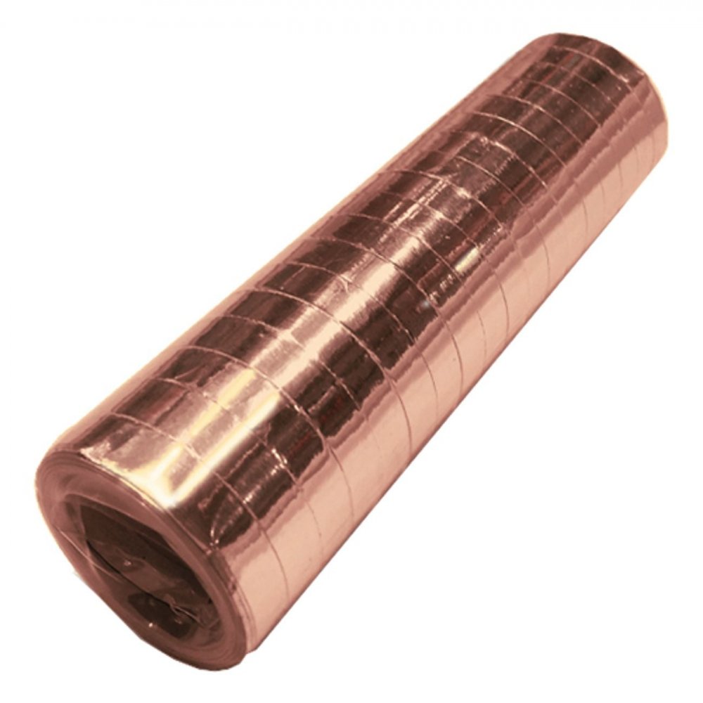 Streamers Metallic Rose Gold 18-pakning – Serpentiner, Små dekorasjoner