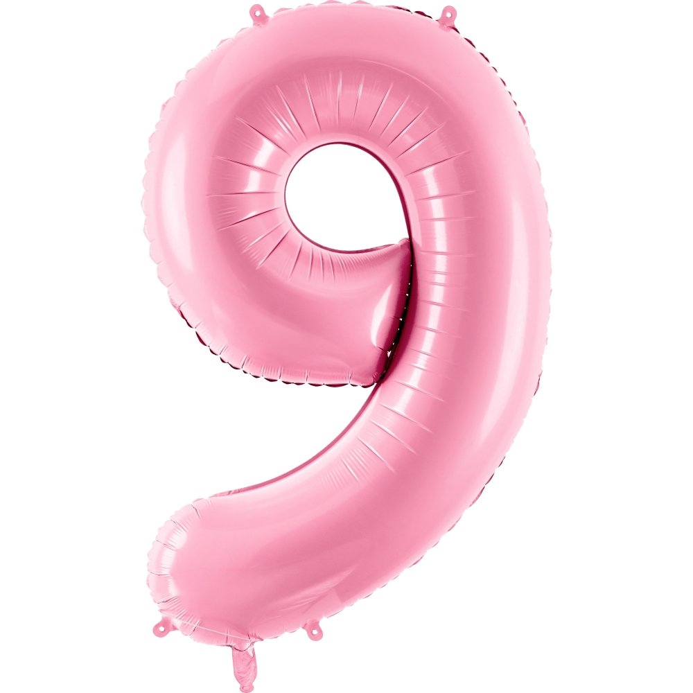 Tallballong – Rosa – 86 cm – Tall: 9 – Tallballonger, Ballonger