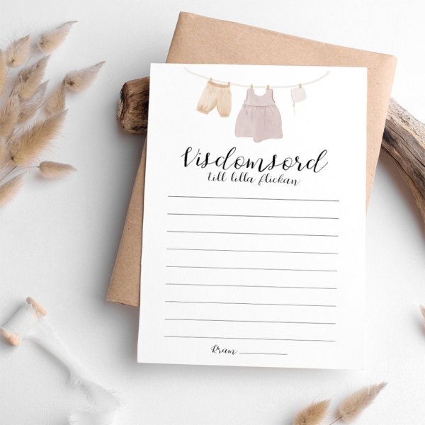 Visdomsord for den lille jenta - Kjole - 8-pakning