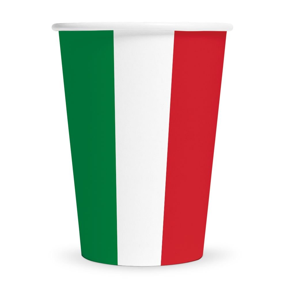 Papirkopper – Italia – 210 ml – 8-pakning – Papirkopper, Borddekking
