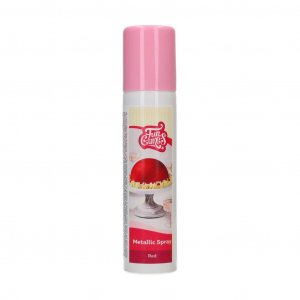Spiselig spray - FunCakes - Metallisk rød - 100 ml Spiselig spray - FunCakes - Metallisk rød - 100 ml