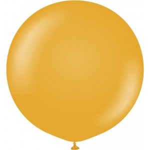 Ballonger ensfarget - Premium 60 cm - Sennep