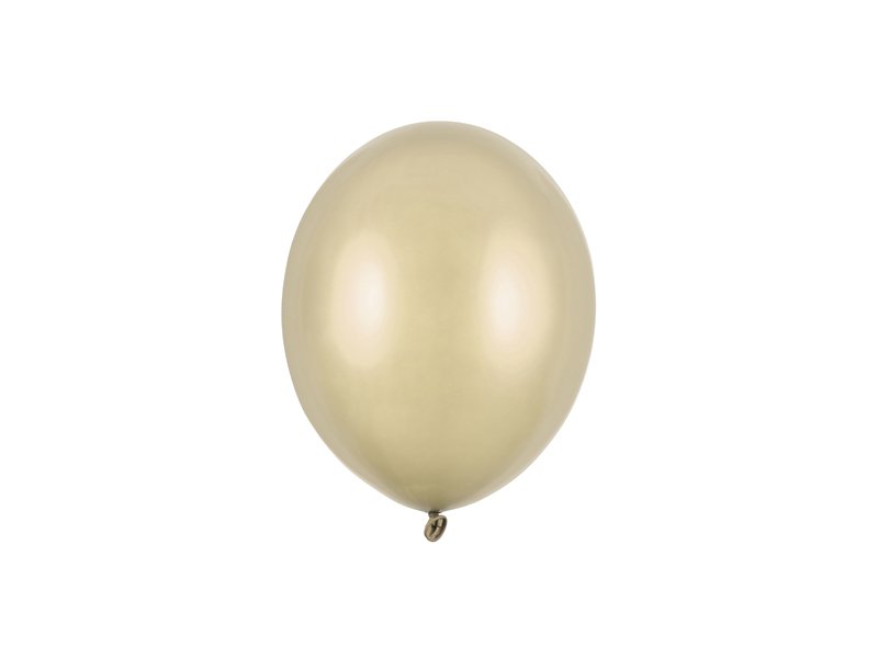 Ballonger – Metallisk kaldt gull – 12 cm – Miniballonger, Ballonger