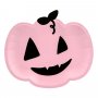 Papirtallerkener - Gresskar - Rosa Halloween - 6-pakning Papirtallerkener - Gresskar - Rosa Halloween - 6-pakning