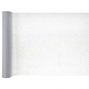 Bordløper - Prikkete - Hvit Bordløper - Prikkete - Hvit