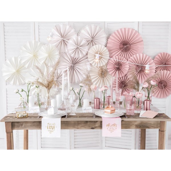 Kortholder - Hjerter - Rosgull - 10-pakning