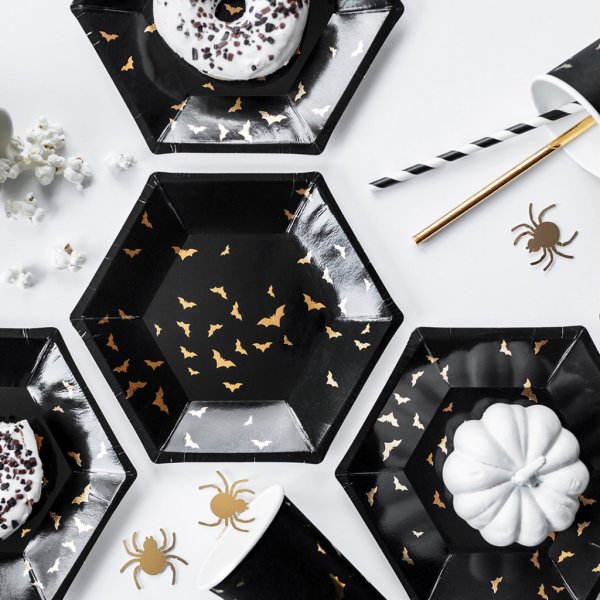 Dessertfat - Trick or Treat Gull - 6 stk Dessertfat - Trick or Treat Gull - 6 stk